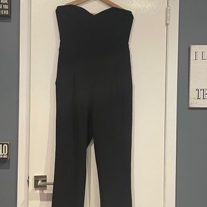 Express black strapless jumpsuit